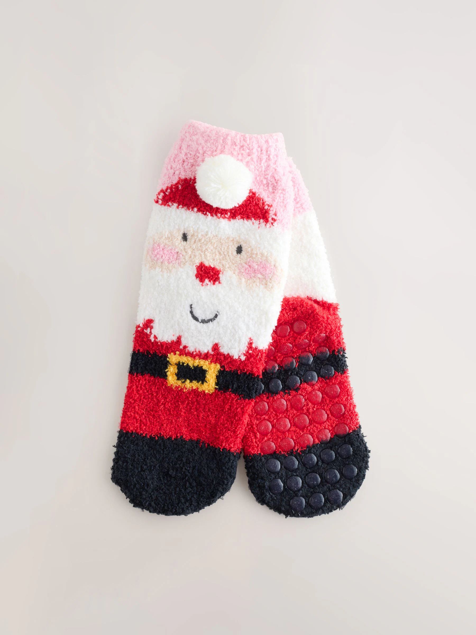 Rood kerstman Print - Gezellige kerstenkelsokken