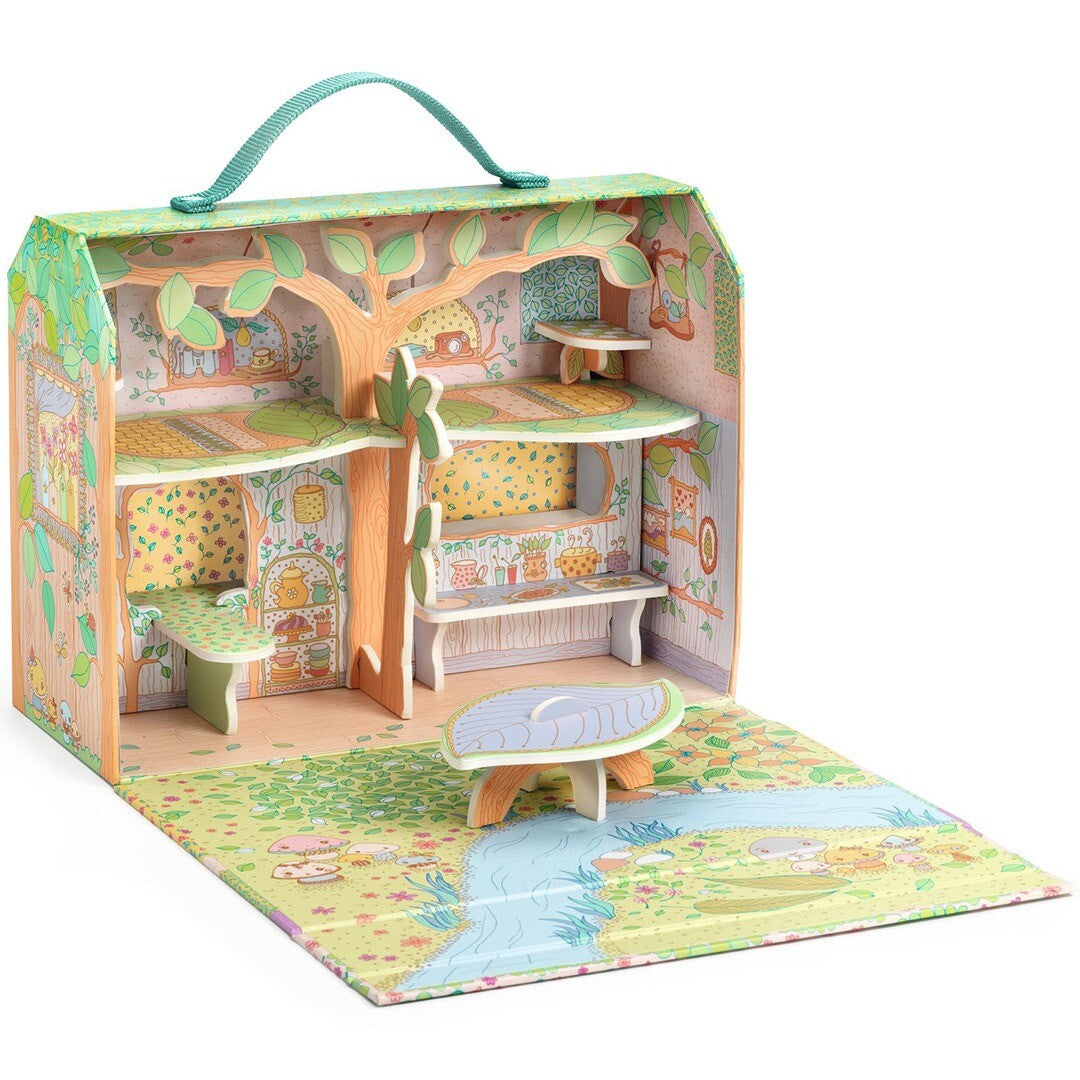 Djeco speelhuis sylvia & fox's house in the forest
