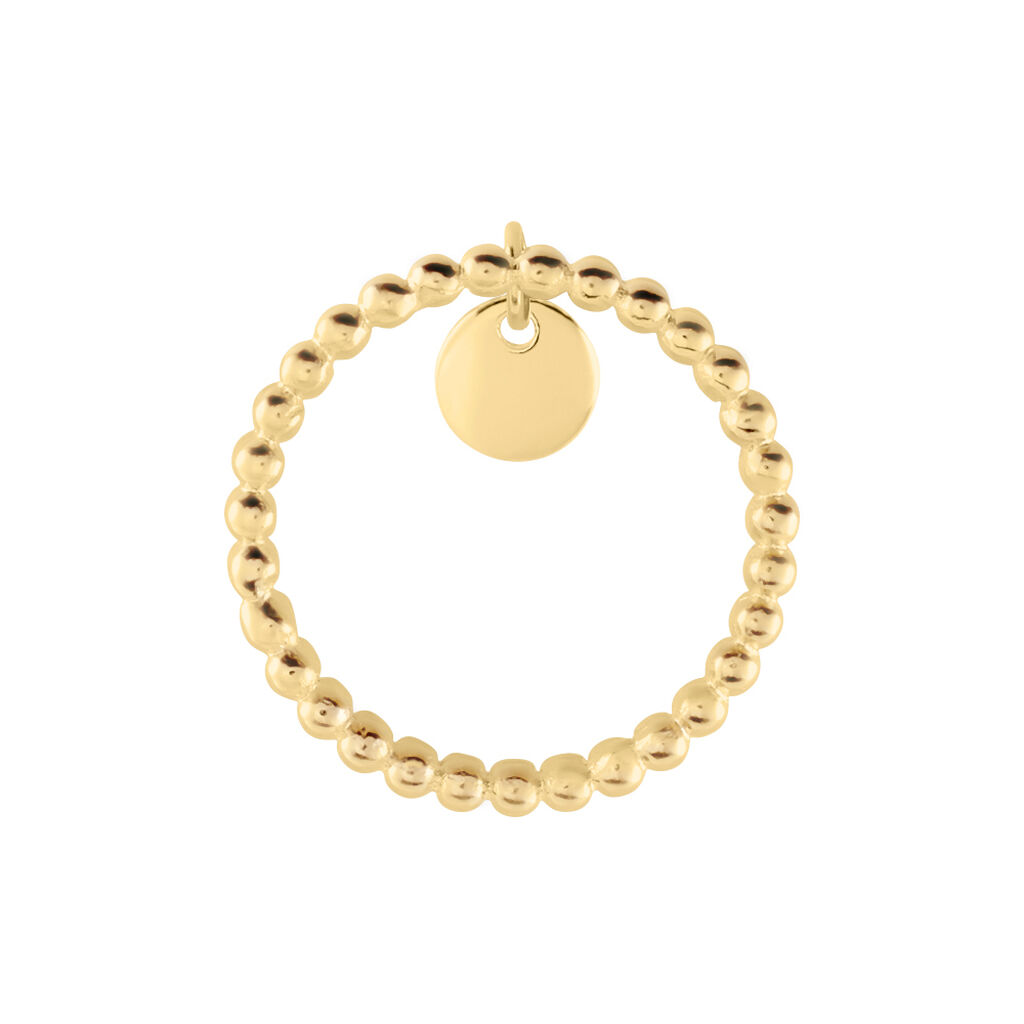 Bague Ajustable Lettice Plaqué Or Jaune Oxyde De Zirconium