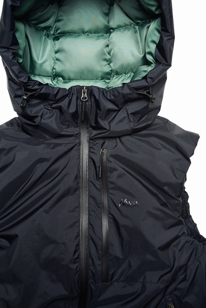 Gilet Spro Aurora Down Vest Black Moss Green