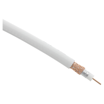 Q-Link coax kabel 10 meter wit kabelkeur