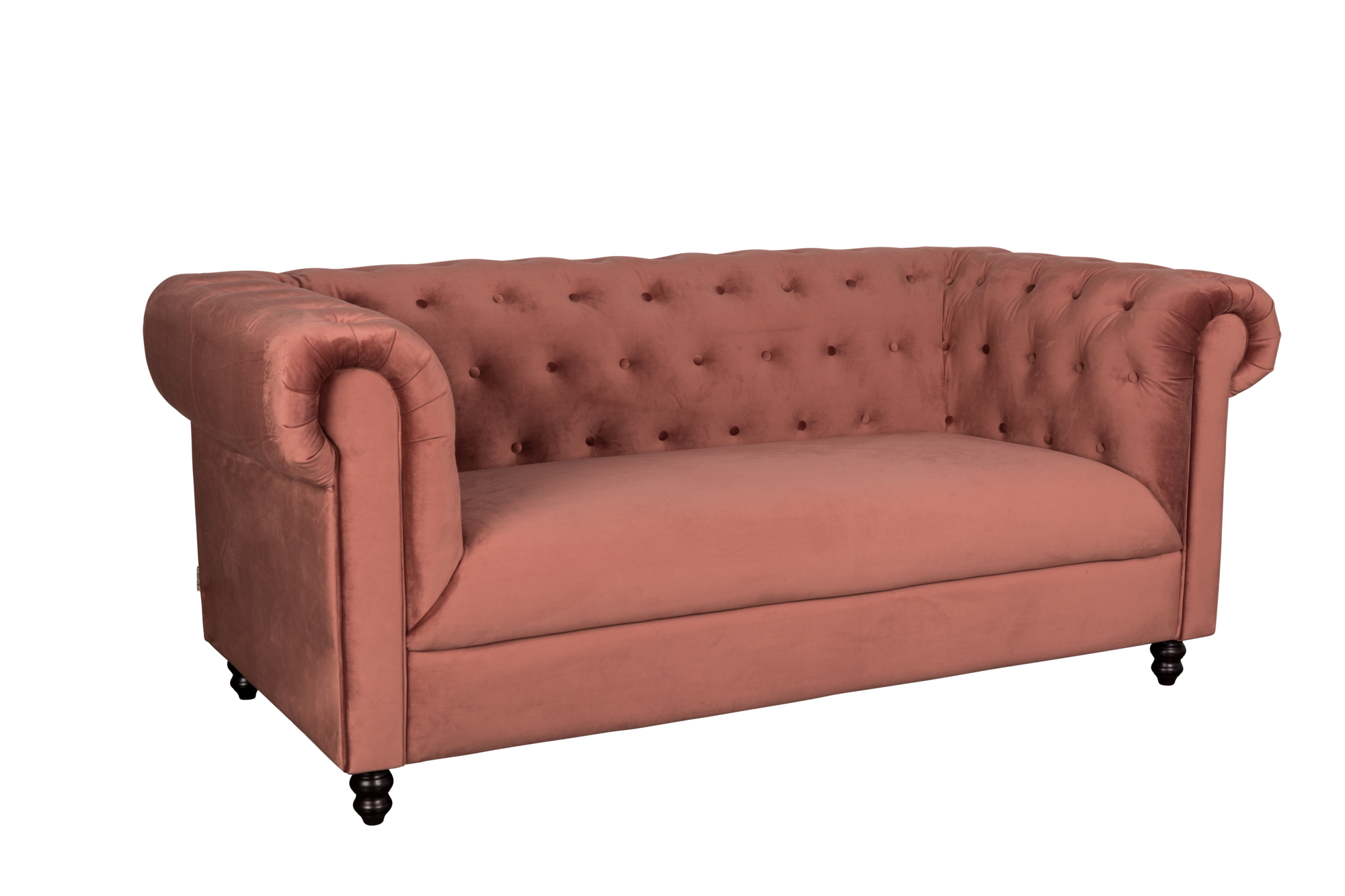 3-zits bank Chester velvet Dutchbone Chester Velvet 3-zits bank roze