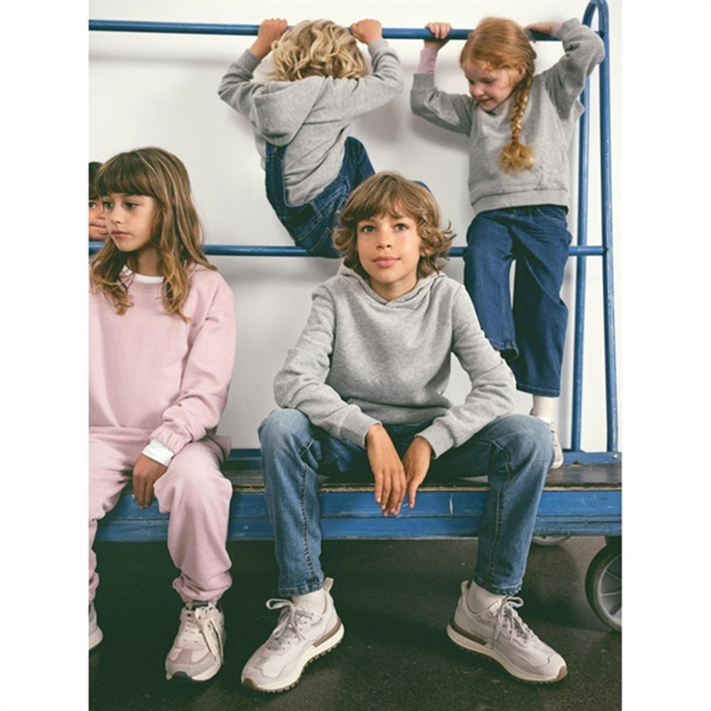 Grey Melange Hoodie - Name It → Luksusbaby.dk