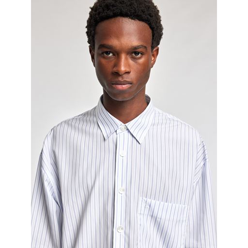 Annarr Relaxroar-Poplin Skjorte, Cashmere Blue, XL