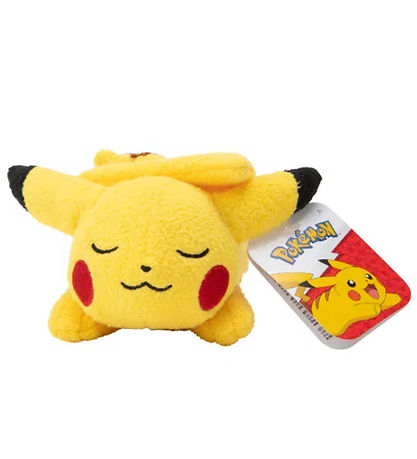 Pokémon Kuscheltier - 12 cm - Schlafendes Pikachu