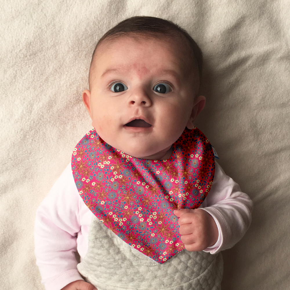 Bavoir Bandana Badiane Framboise
