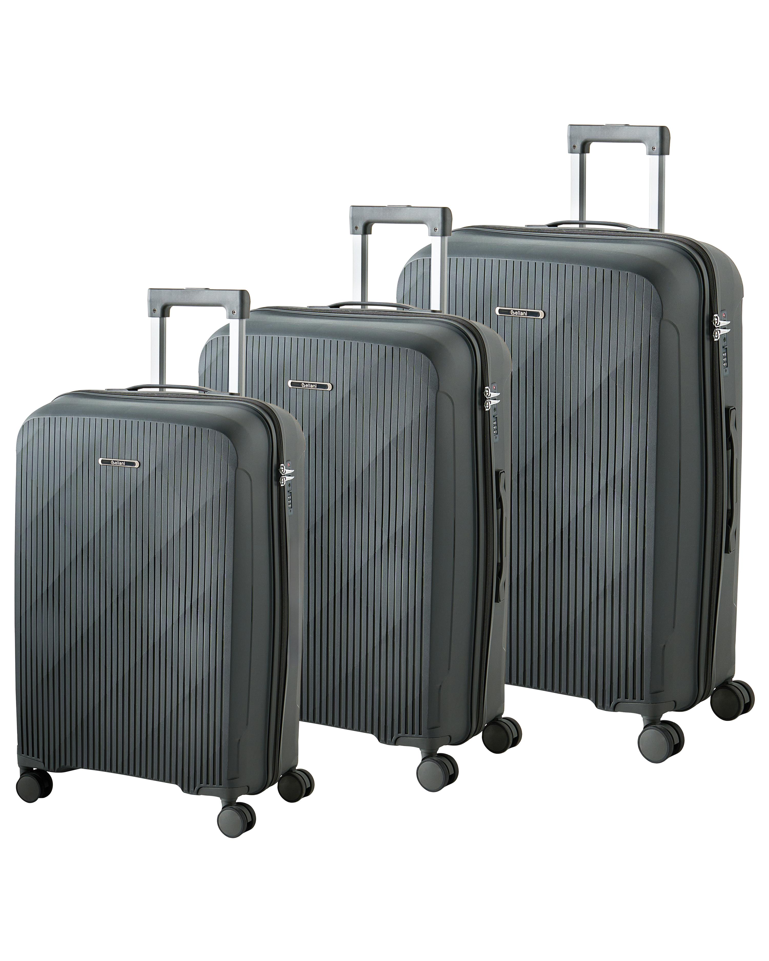 Set van 3 harde koffers TONSAI Donkergrijs