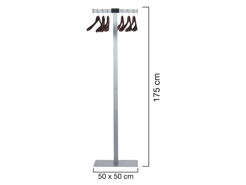 UNiLUX Garderobenständer Spirit 175 cm, Metallgrau Funktionaler Garderobenständer