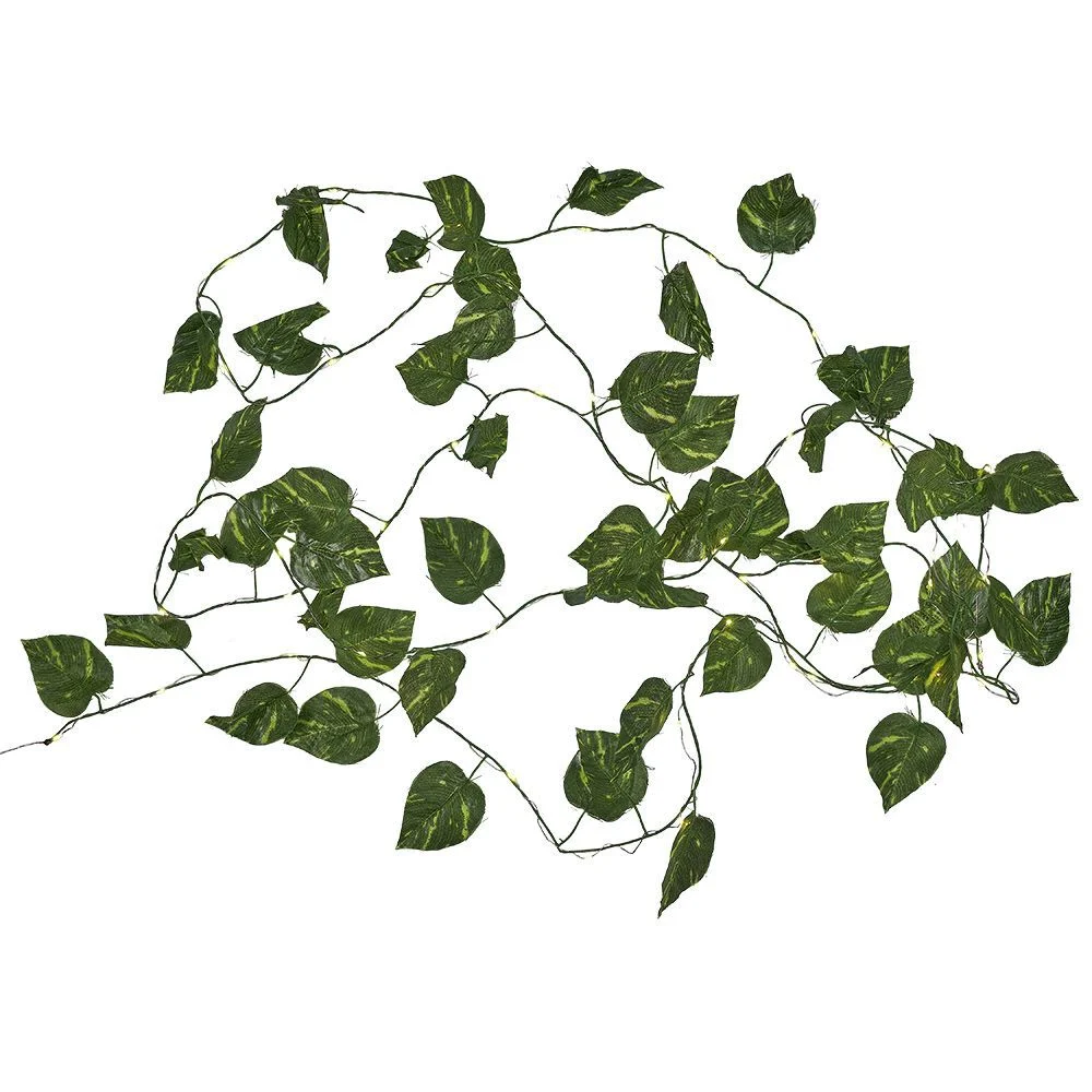Guirlande lumineuse feuille artificielle 50 microLED L7M