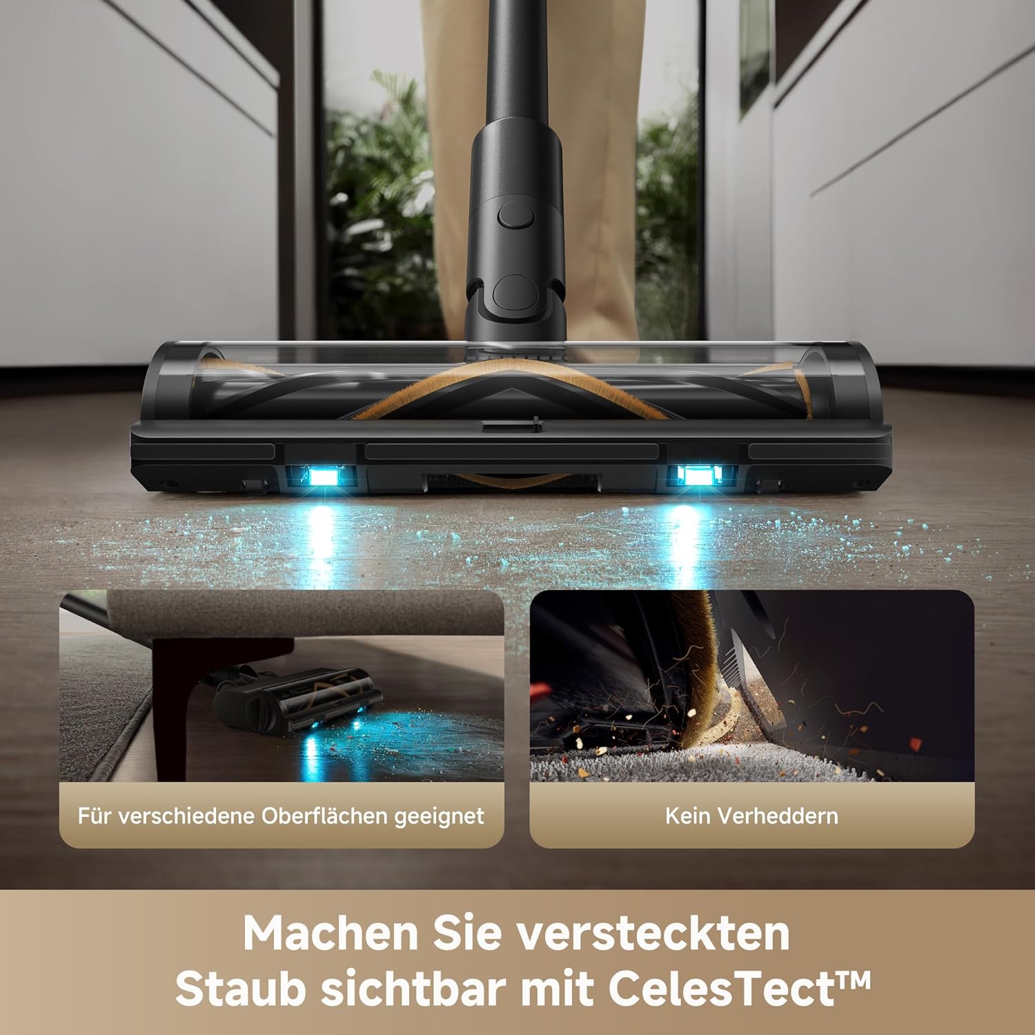 dreame Z10 Akku-Stabstaubsauger, 24,000PA / 210AW, 90min Laufzeit, H14-HEPA, 99,99%, Staubsicht-Tech, verhedderungsfrei für alle Böden, Auto-Erkennung & Saugkraft-Anpassung