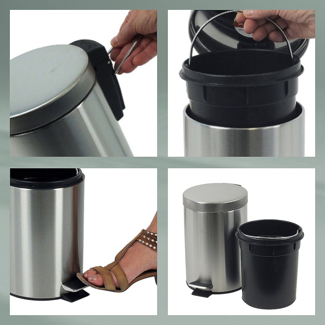 kela Kosmetikeimer TORRE 3000 ml Edelstahl silberfarbig
