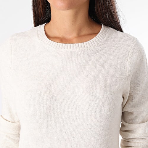 Robe Pull Manches Longues Femme Rica Life Beige Chiné