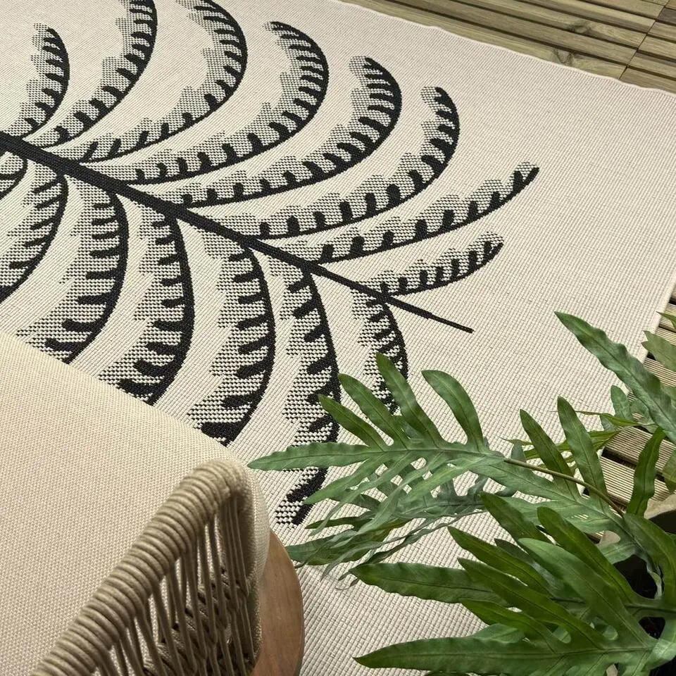 Interieur05 buitenkleed zwart/wit Breeze - 290 x 200 cm