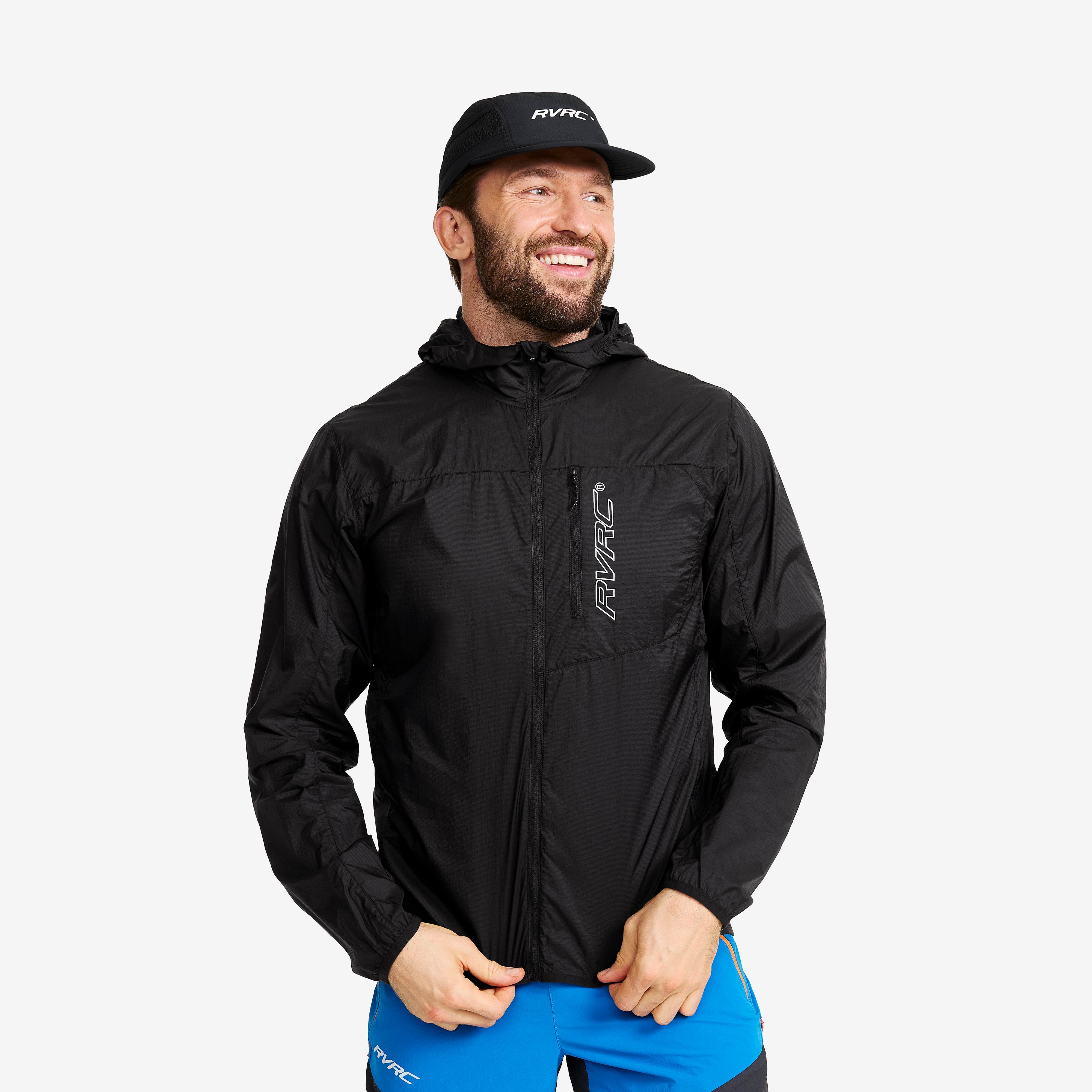 Speed Hooded Windbreaker Herre Black