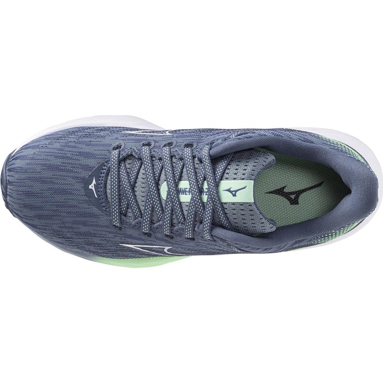 Mizuno Wave Rider 28 Dame Citadel/White/Neo Mint