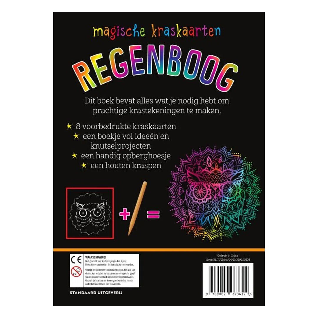 Standaard uitgeverij kraskaarten regenboog