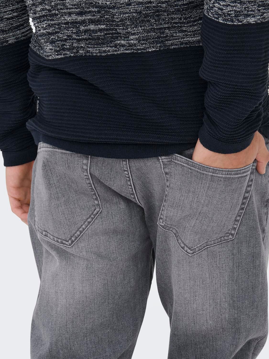 ONSWEFT Mittlere Taille Normal geschnitten Jeans Medium Grey Denim