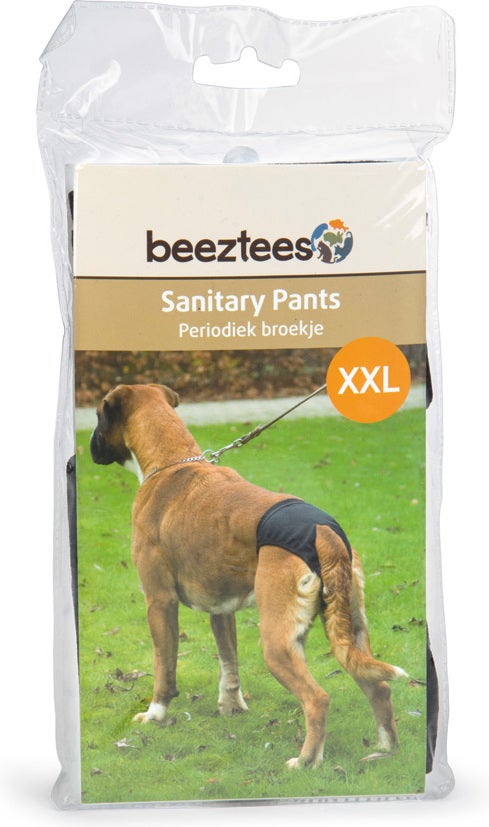 Beeztees periodiek broekje zwart XXL 60-70 cm