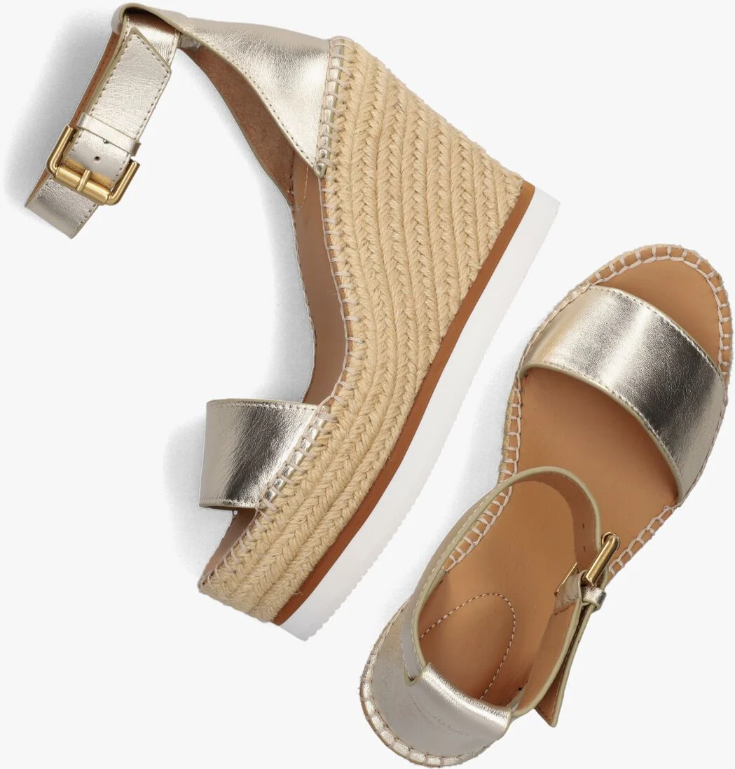 SEE BY CHLO\u00C9 gouden see by chlo&eacute; sandalen glyn high