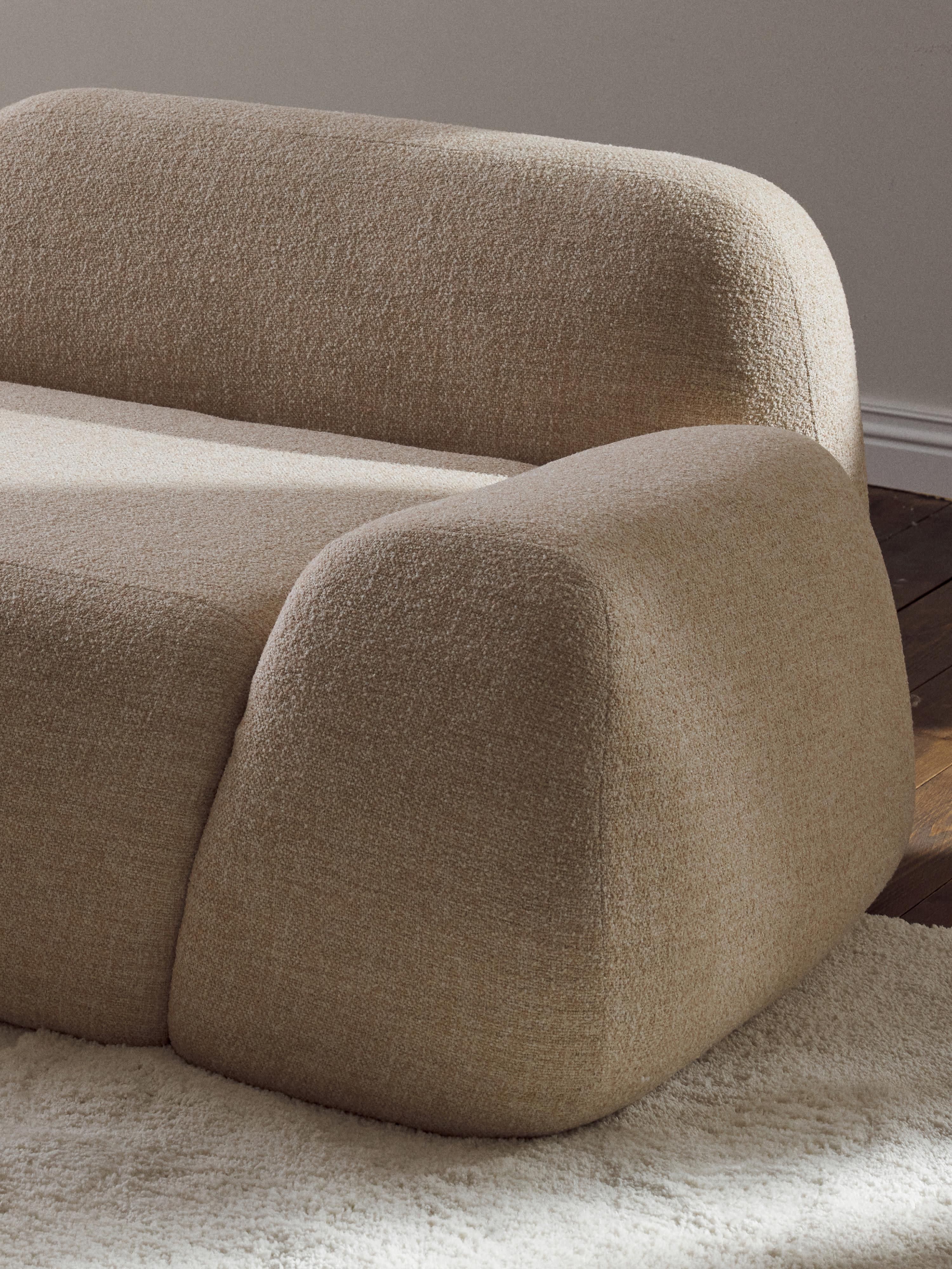 Modulaire bank Wolke (3-zits) van bouclé