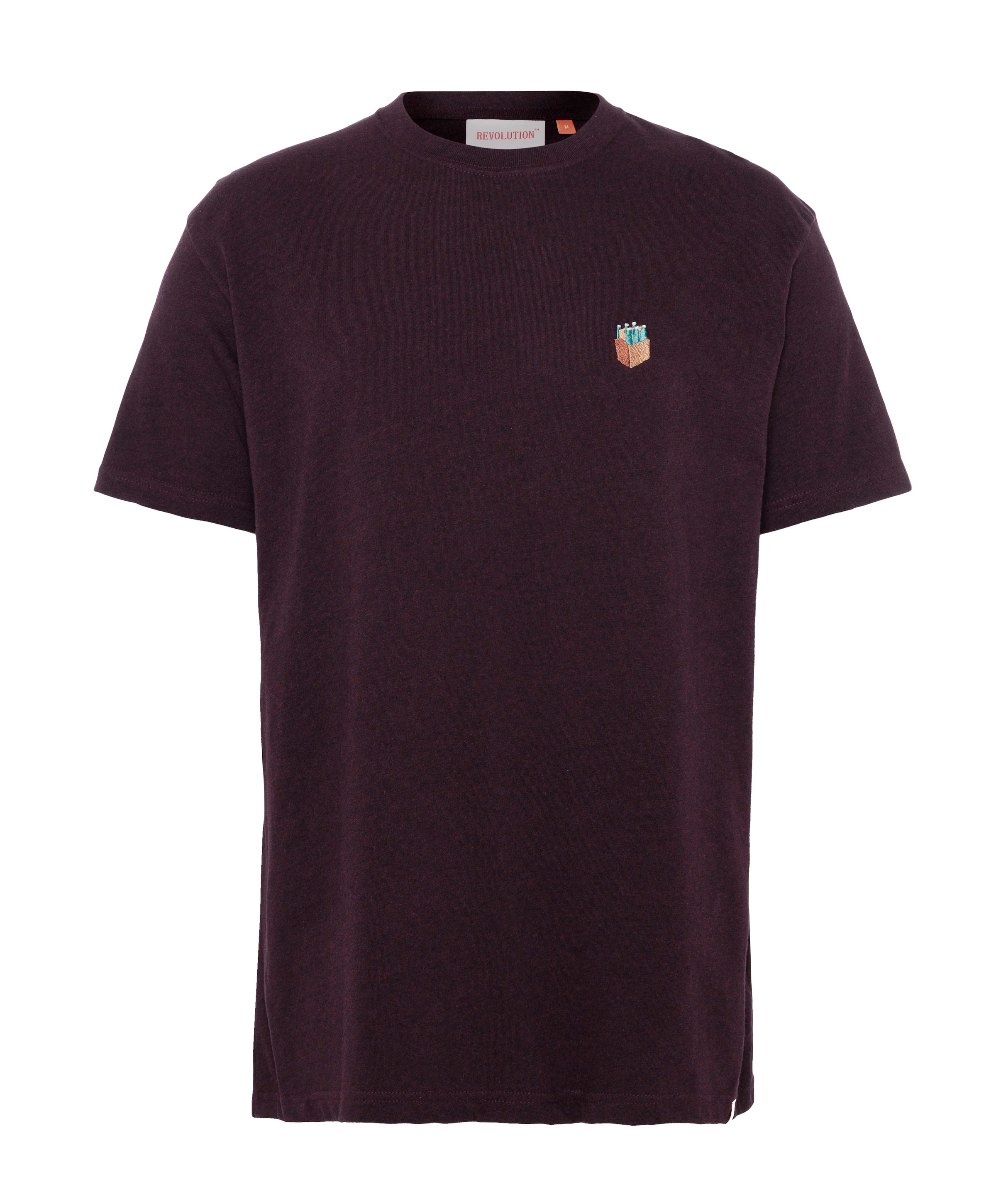 Revolution Heren T-shirt bordeaux