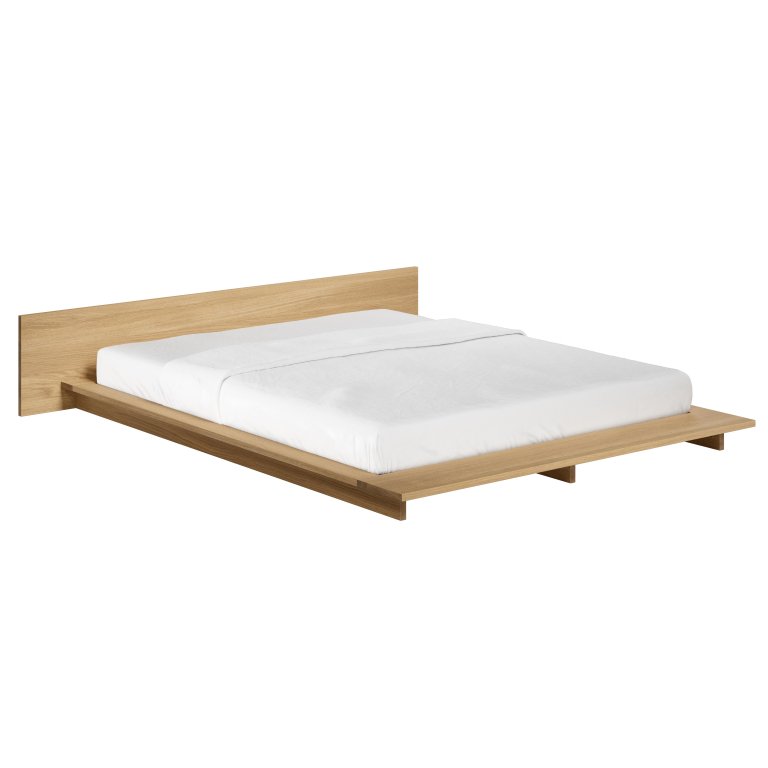 Objekte unserer Tage FARO bed M met hoofdbord 160x200 massief eiken gewaxt
