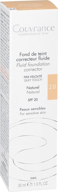 Avène - Couvrance Natural Fluid Foundation - Foundation - Natuurlijk - Vloeibaar