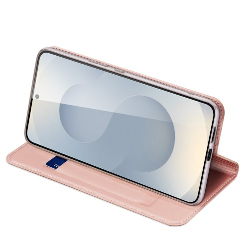 Samsung Galaxy S25 Edge Flip Wallet Cover Leder Tasche - Rosa