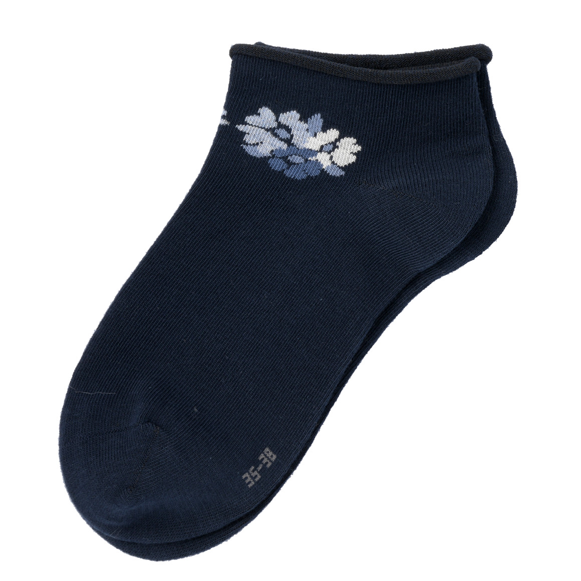 Gina Benotti 3 Paar Damen Sneaker-Socken im Set hellblau / dunkelblau / weiss