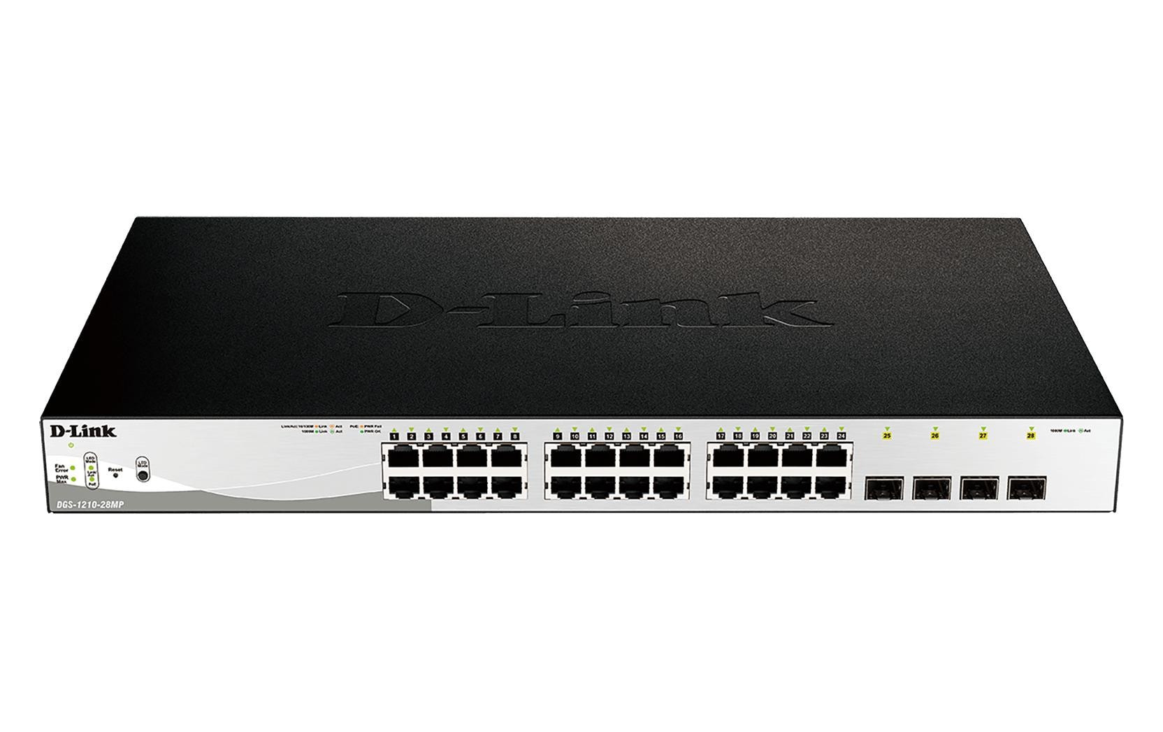 PoE+ Switch DGS-1210-28MP 28 Port<br>Smart-Managed
