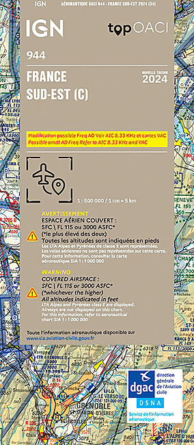 IGN - OACI944 - FRANCE SUD-EST IGN