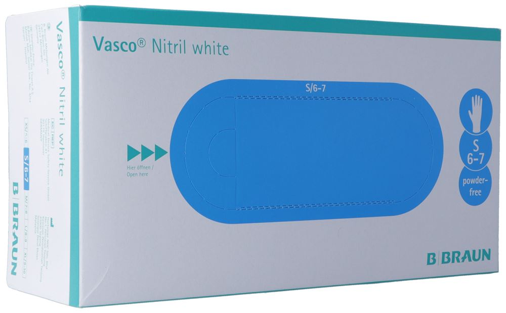 VASCO Nitril Handschuhe S white 150 Stk