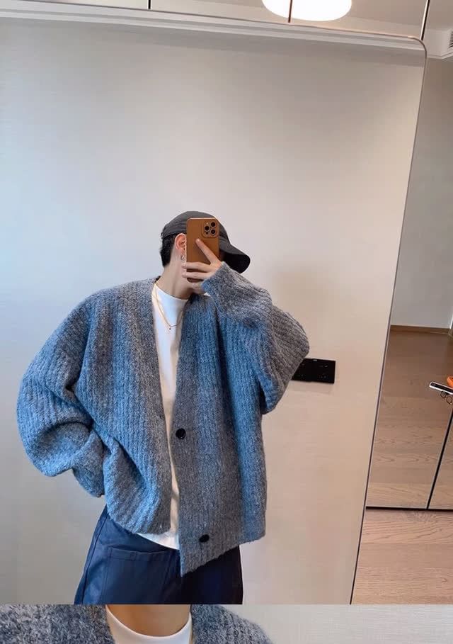 Nikoflin - V-hals effen geribbeld vest