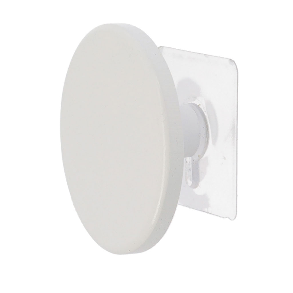 Patère murale adhésive blanche EASY CHIC D 8.5cm