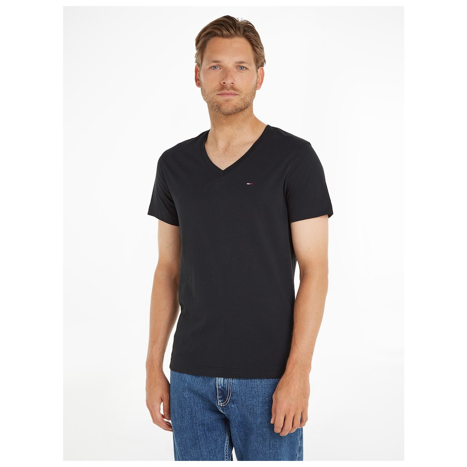 Tommy Jeans TJM ORIGINAL JERSEY V NECK TEE