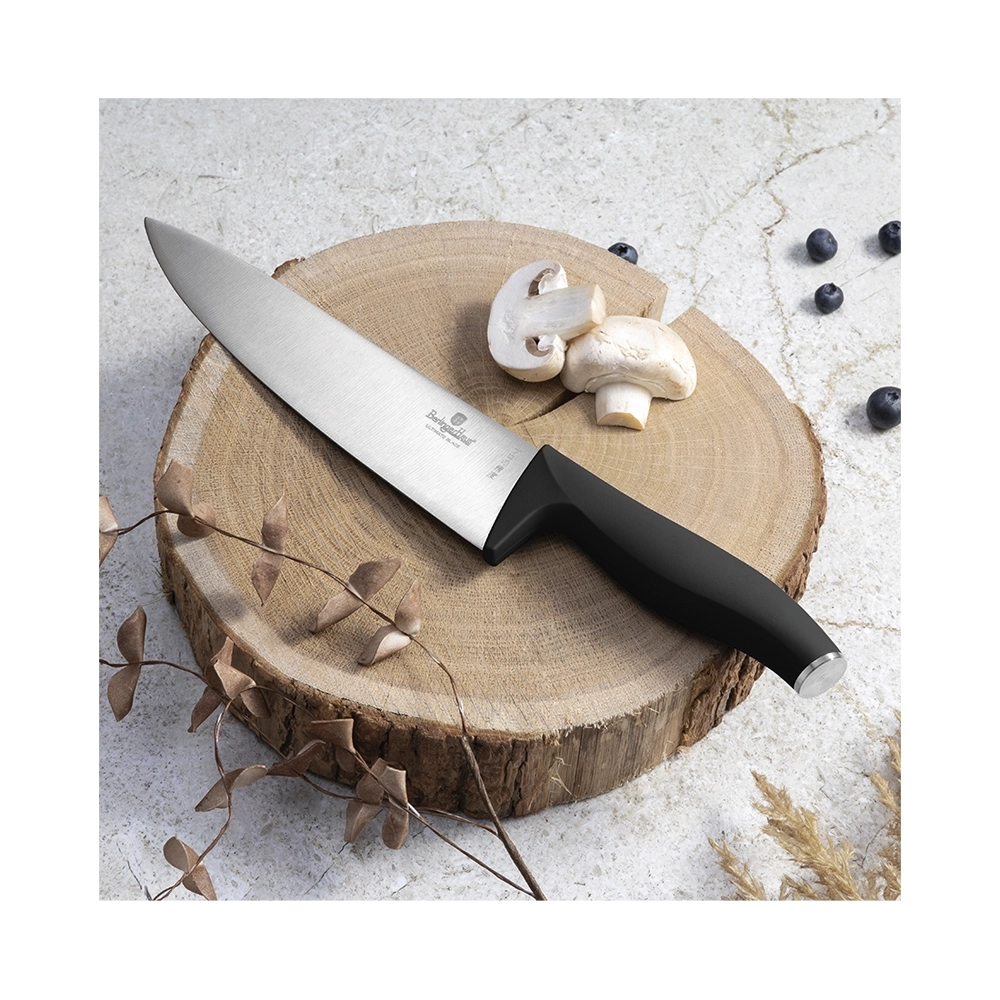 Berlinger Haus 10-teiliges Messerset mit Bambus Messerblock Black Silver Collection