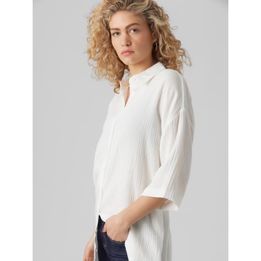 Vero Moda Natali Lang Skjorte, Snow White, XS