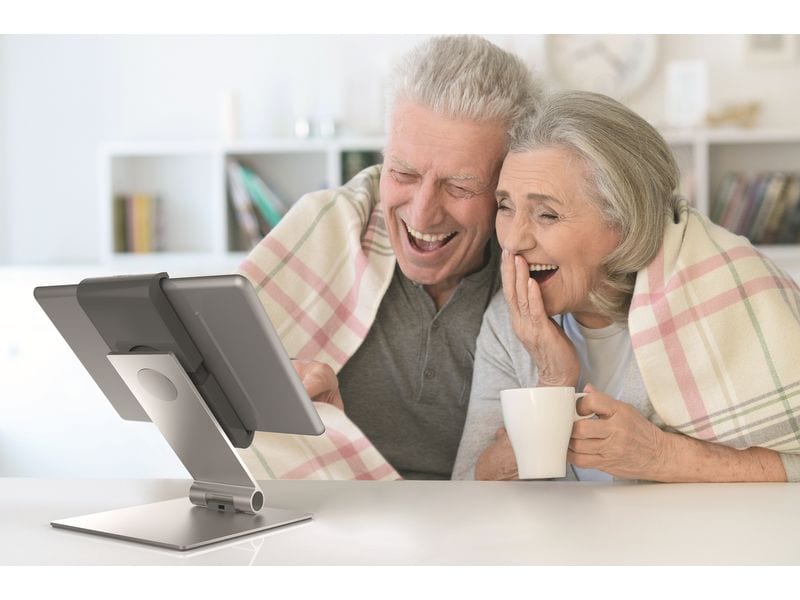 DURABLE Halterung Table Silber Hochwertige Tablet Tischhalterung