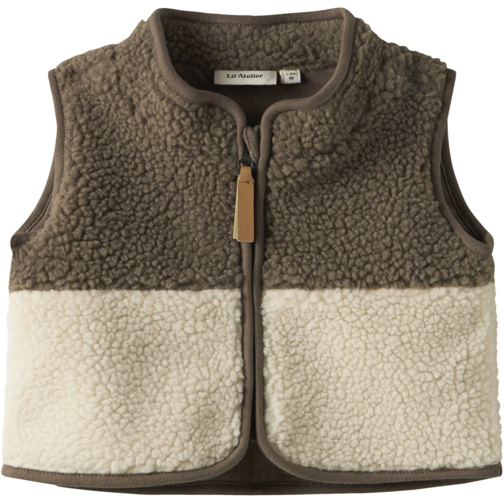 Køb Lil'Atelier Turtledove Shitake Nbmlajo Loose Vest Lil
