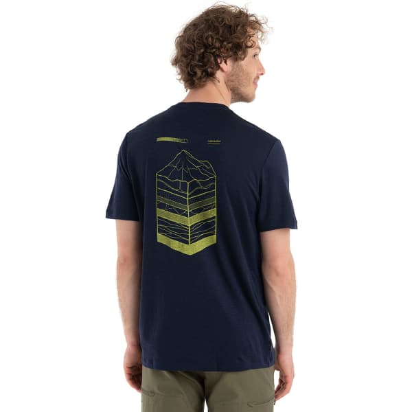 T-shirt randonnée ICEBREAKER M MER 150 TECH LITE II SS TEE MOUNTAIN MIDNIGHT NAVY