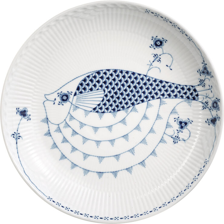 Royal Copenhagen ROYAL CREATURES SKÅL PINDSVINEFISK, 25 CM Hvid