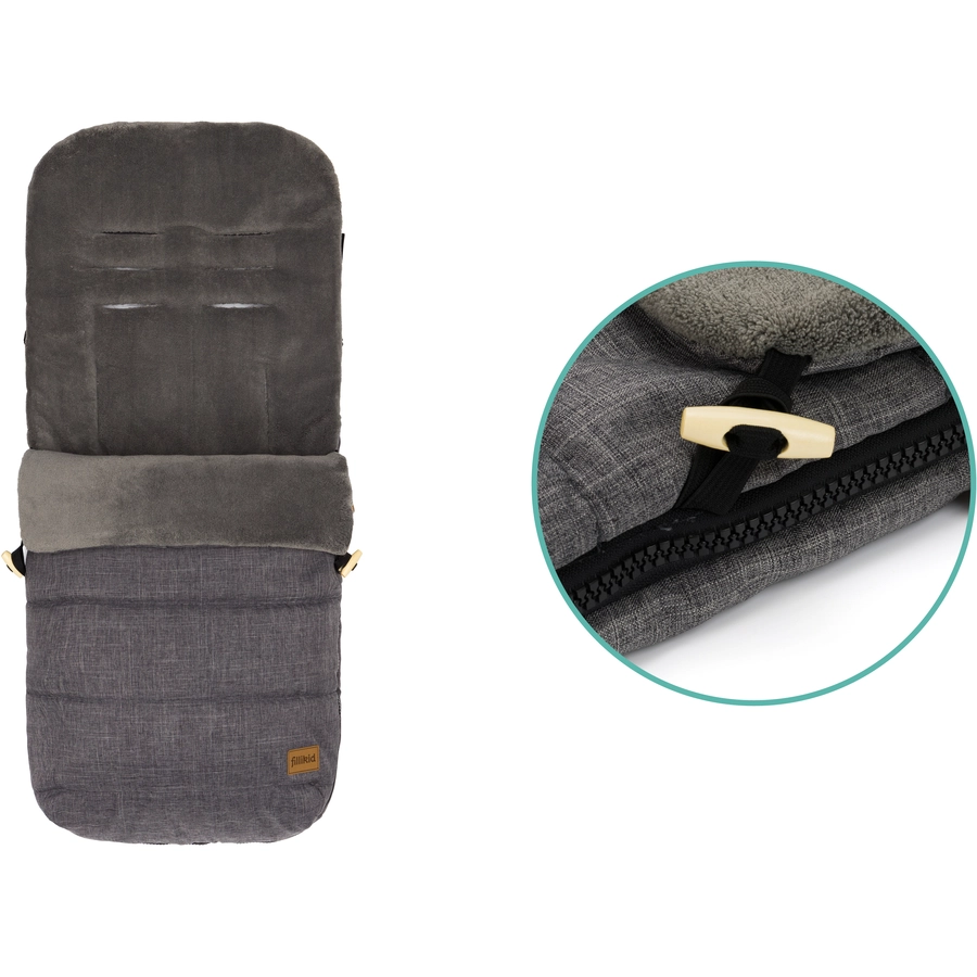 fillikid Winterfußsack Lanin Grau Melange