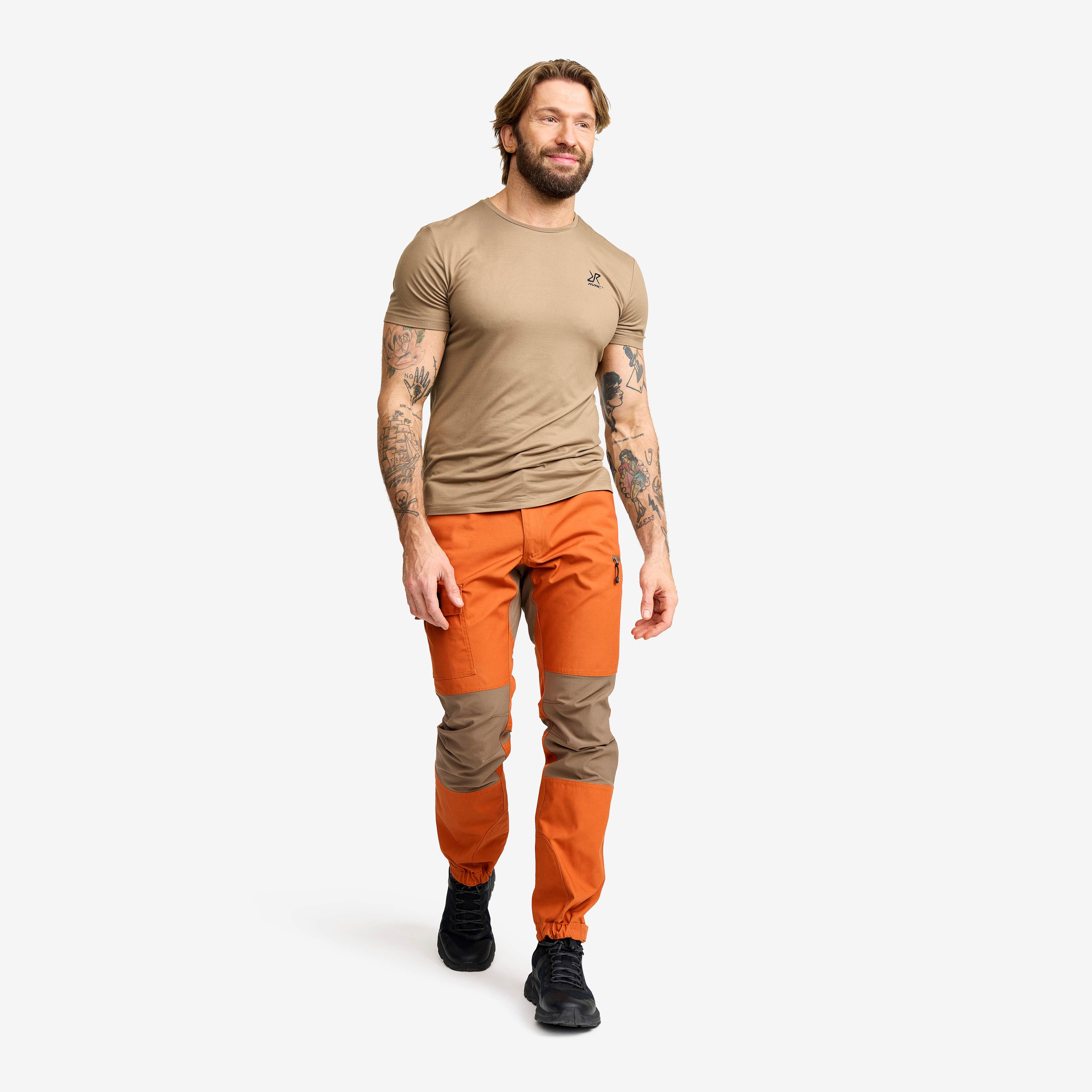 Mission Slim Fit T-shirt Herre Brindle