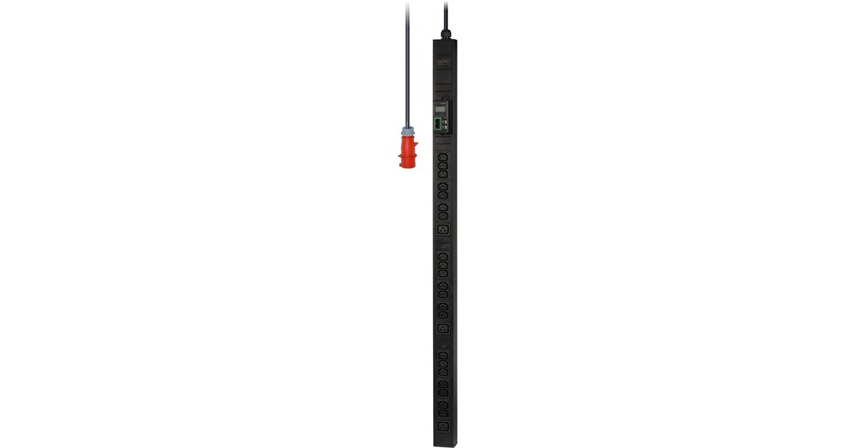 APCEasy Metered Rack PDU, 11 kW, 400V, IEC309 3 Fase  (Zwart, 21x C13, 3x C19, EPDU1216M)