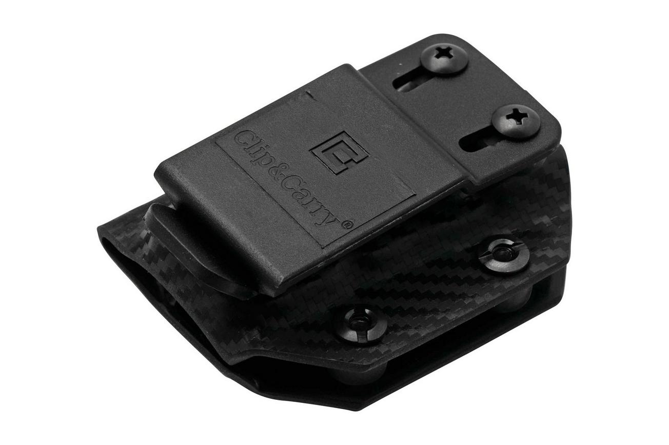 Clip And Carry Kydex Sheath Leatherman Wave, Wave Plus, Carbon Fiber Black LWAVE-CF-BLK riemholster