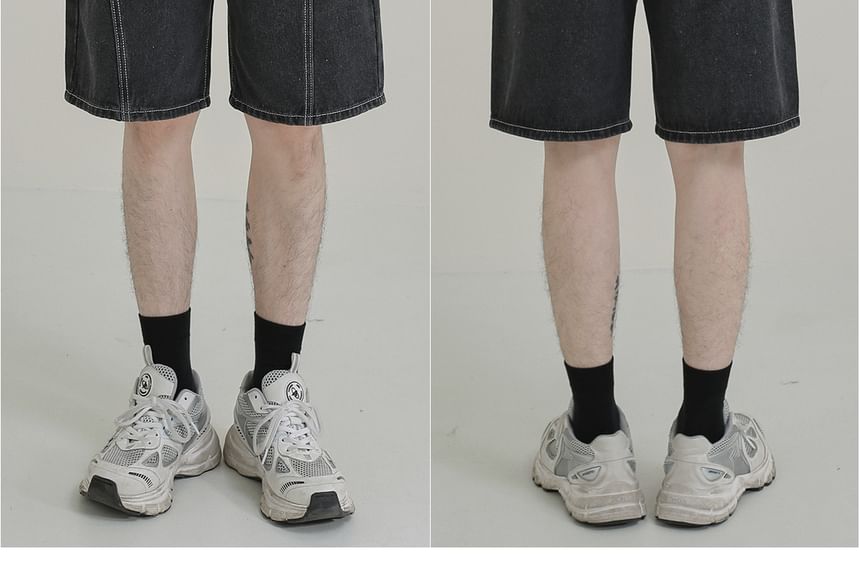 DAZO Studios - Mid Rise Washed Denim Shorts