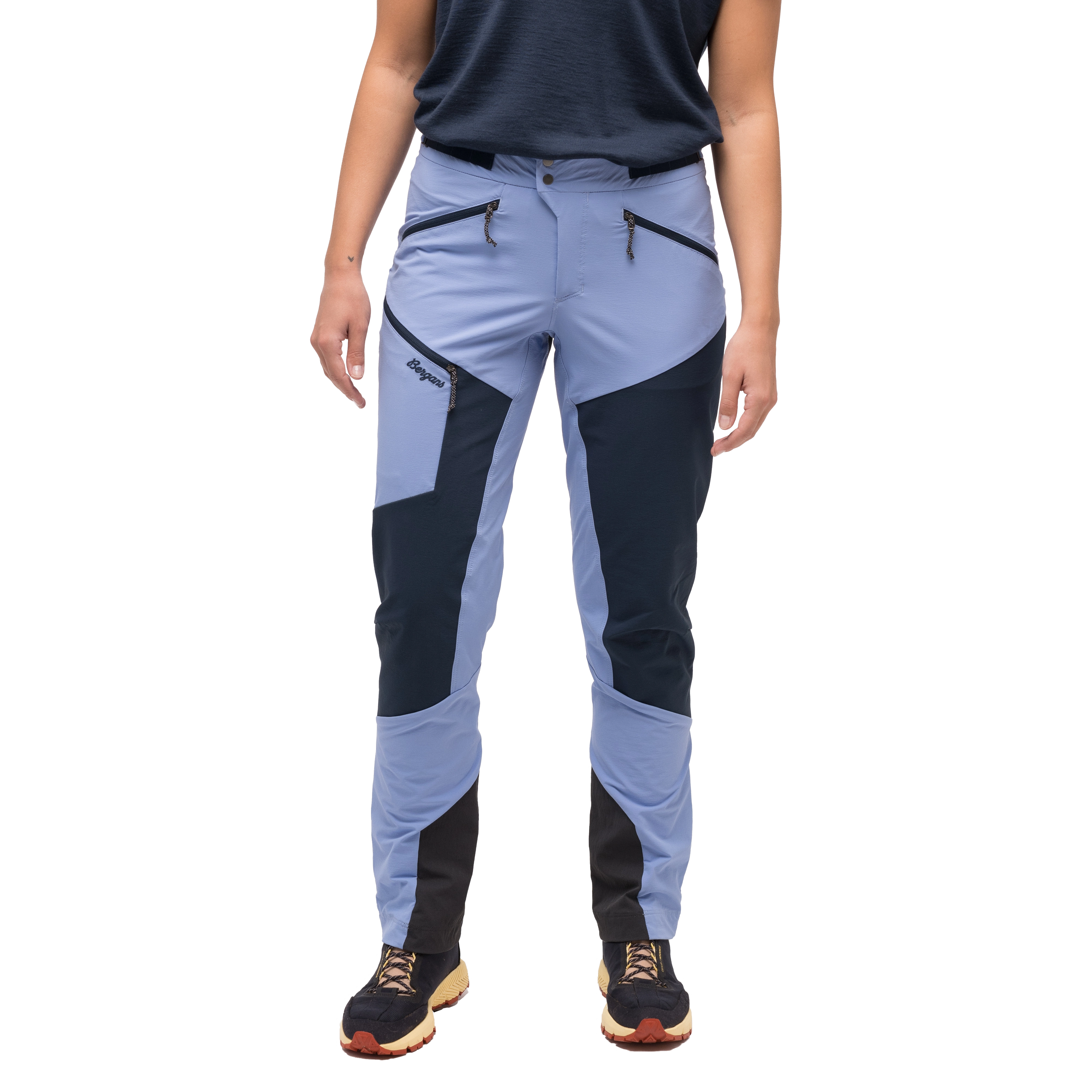 Tind Softshell Pants Women Blueberry Milk / Navy Blue