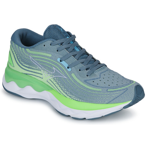 Mizuno - WAVE SKYRISE 4 - Bleu / Vert
