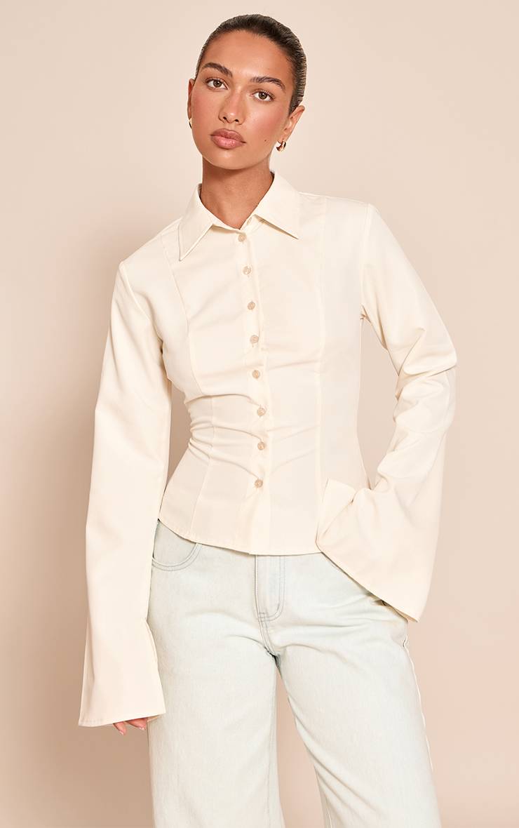Buttermilk Chemise Ajustée À Détails De Coutures