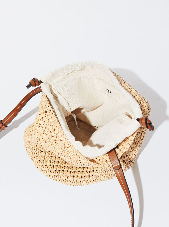 Bolso Bombonera De Paja - Camelo